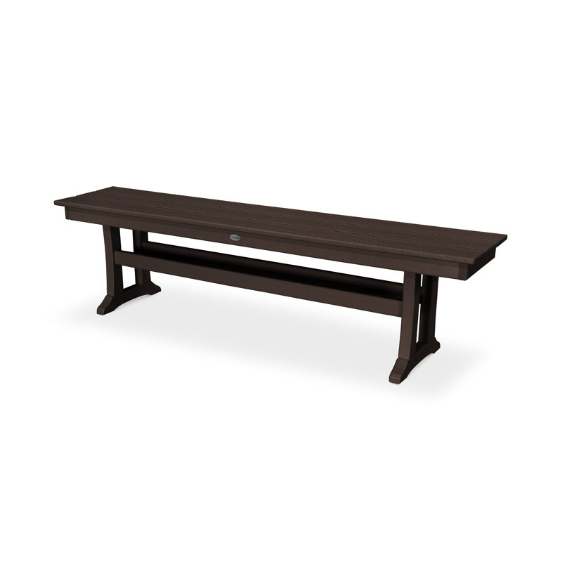 Banc à tréteaux Farmhouse, Acajou