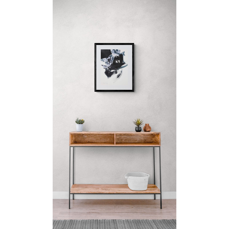 La figure en mouvement # 2 par Simona Gocan - Peinture, H 33 po x l 25 po, Toile avec cadre noir