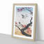 Two Great Tits on Blossom Tree by Ohara Koson - Framed Print-55614590-55614594