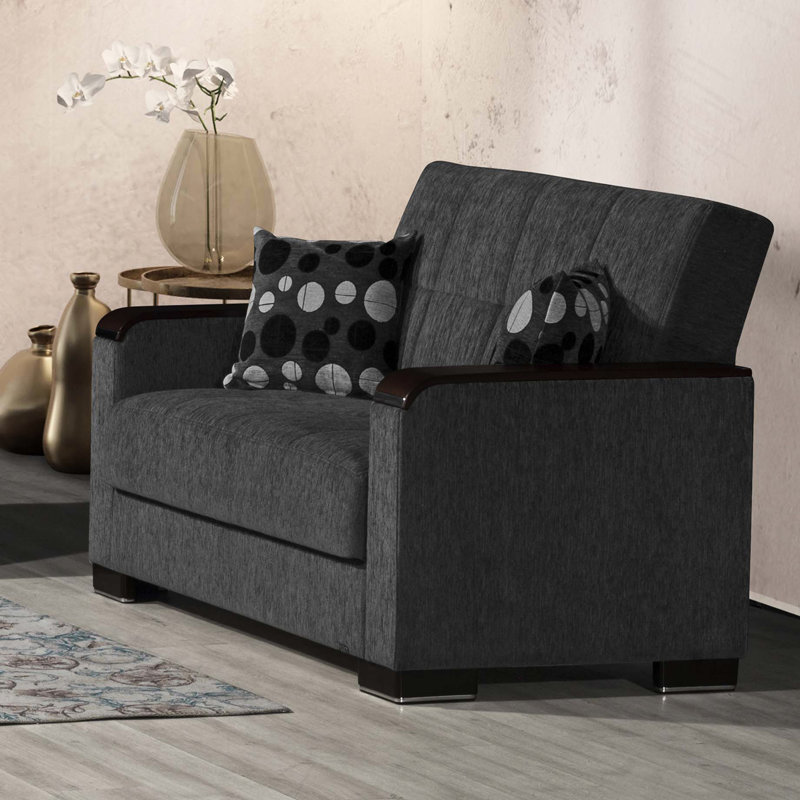 Rangement convertible en chenille grise - Collection X pratique et élégante avec un confort de qualité