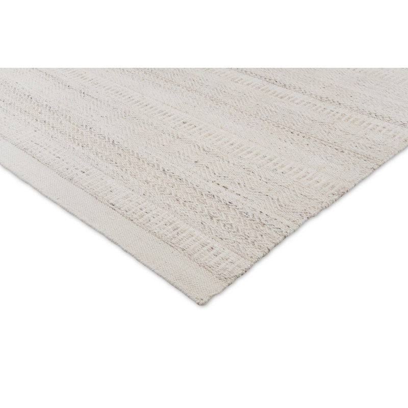 Papier peint tissé à la main Mendushe Southwestern Tapis crème, Rectangle 8 pi 10 po x 13 pi