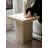 Raw Edge Travertine Side Table