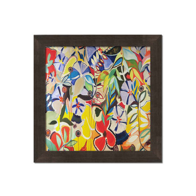 Happiness all Day Long by Joan Davis. Paper Print - Mounted & Framed, image size - 40x40