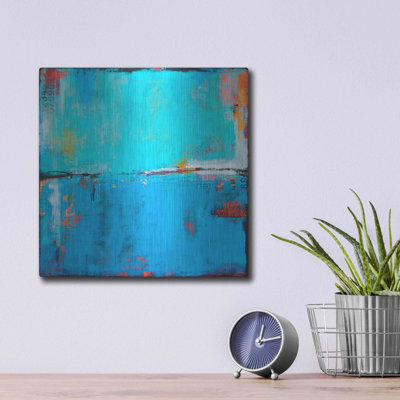 Art mural en métal Orren Ellis «Matchbox Blues 5» par Erin Ashley