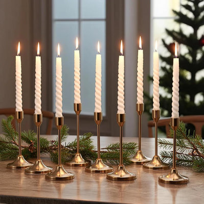 Tall  Candle Holders 30 Pack, 3 Height Taper Candlesticks for Wedding