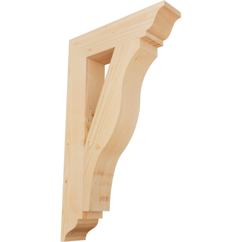 Support traditionnel Funston, Douglas, Lisse, H 30 po x l 3,5 po x P 18 po