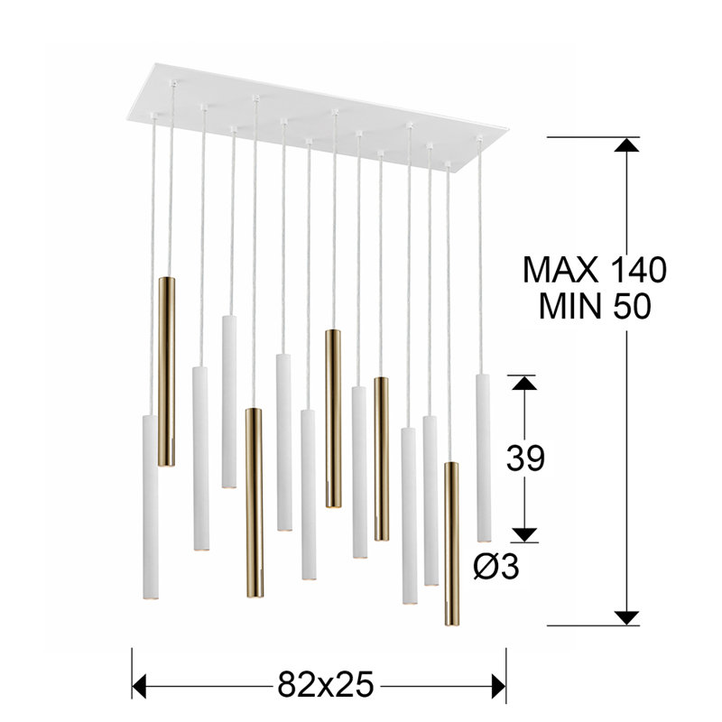 Kuhlmann 14 - Light White LED Pendant