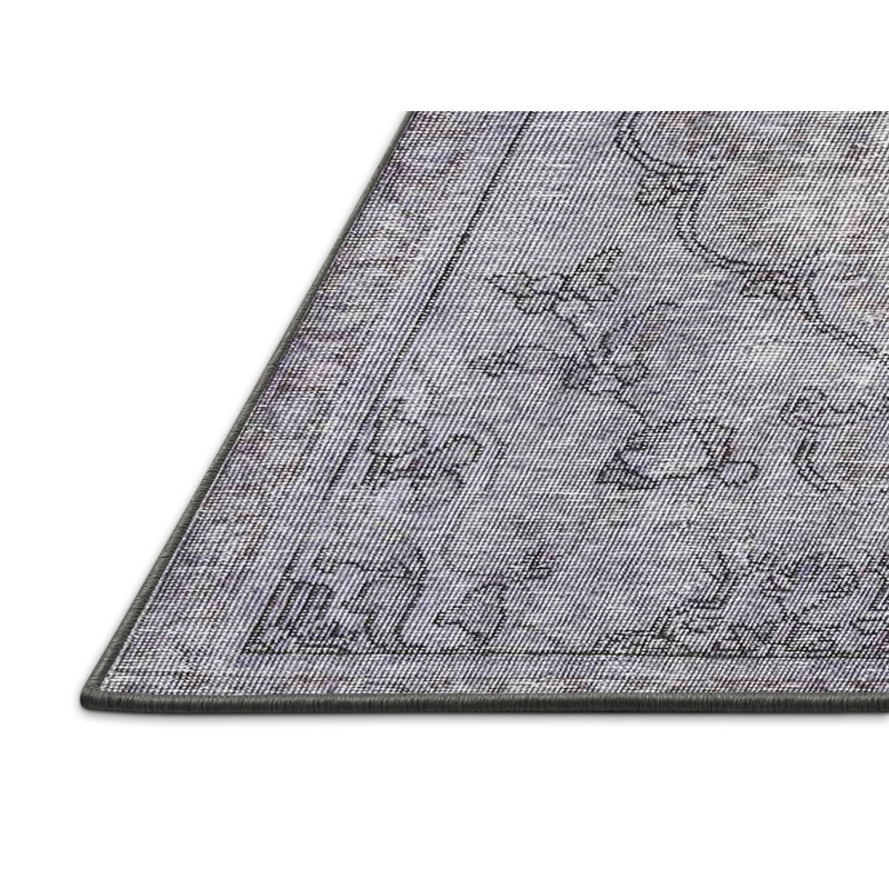 Tapis gris/beige traditionnel Ohio, Rectangle 5 pi x 7 pi