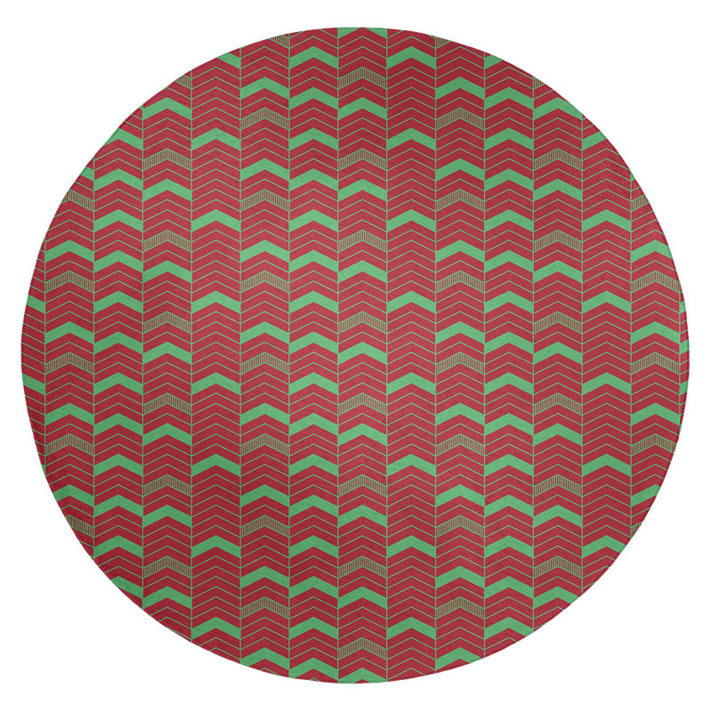 Chenille Indoor Rug, Round 5'