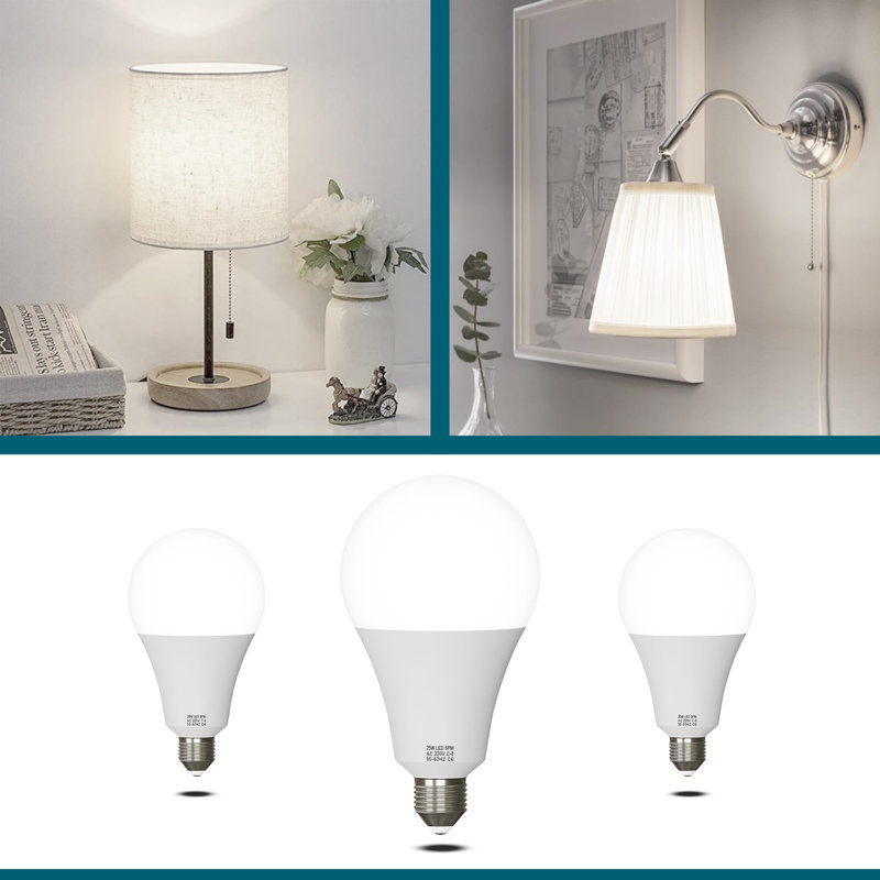 6 Pack LED B22 A95 Light Bulb, 22W (100W Equivalent) Non-Dimmable Cool White 6500K 2206lm Energy Saving GLS LED Golf Super Bright Light for Home Lining Dining Area Appliance