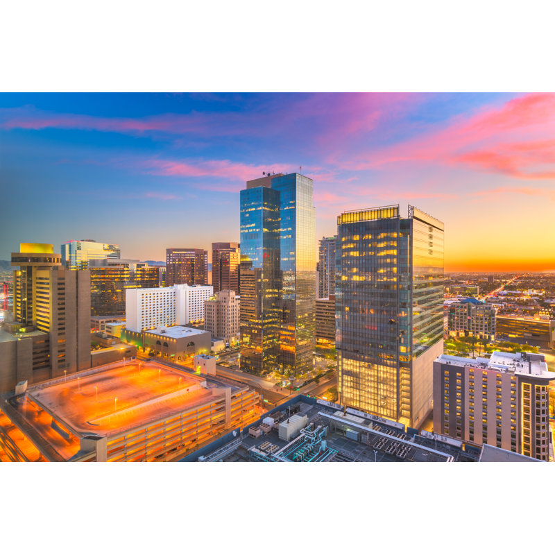 Phoenix, Arizona, États-Unis, paysage urbain, H 20 po x l 30 po