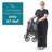 Contours Curve 360 Stroller Wagon for 2 Kids, Infant Car Seat Compatibility, Zero Turn Radius, Lightweight Foldable Push-pull Collapsible Wagon Cart for Garden, Stroller, Camping, Grocery Cart