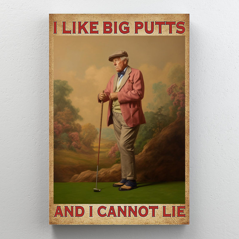 Anakaren I Like Big Putts, H 14 po x l 11 po x P 1,25 po