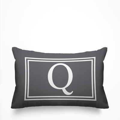 Coussin intérieur / extérieur imprimé monogramme