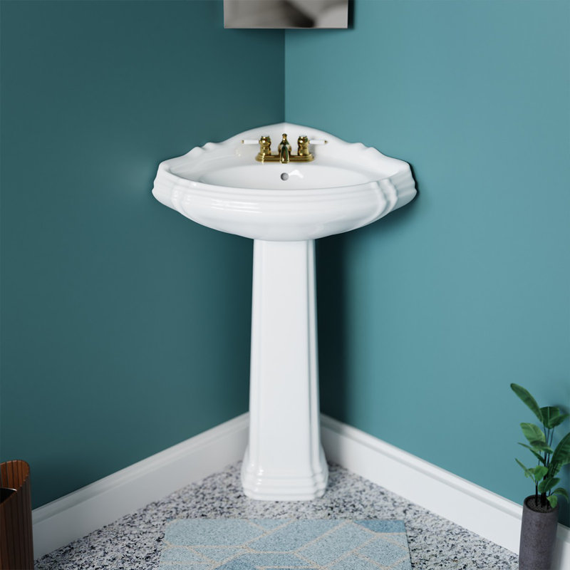 The Renovators Supply Inc. 20.5'' Gloss White Vitreous China Specialty Bathroom Sink with Overflow