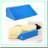 ComfortEase Recovery Wedge - Bed Incline Pillow for Post-Surgery Sleep, Back Pain Relief, Pregnancy Support, and Pressure Sore Prevention. Blue Gel Foam with Cover.