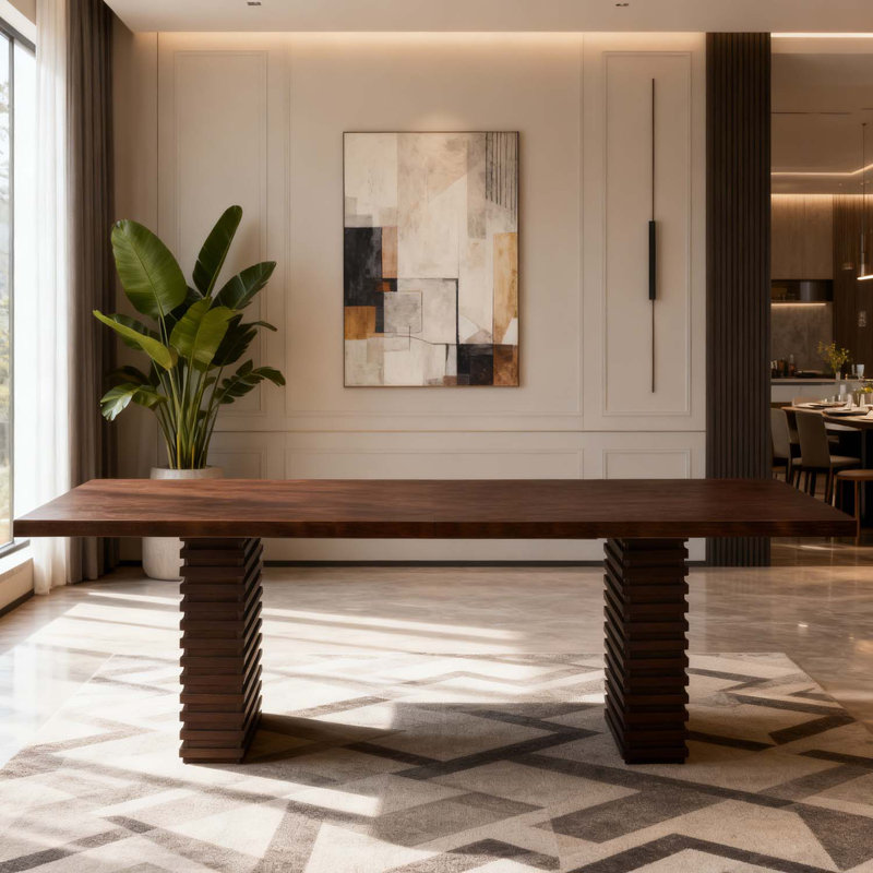 Ebern Designs Sleek Design Dining Table,With Sturdy Construction And ...