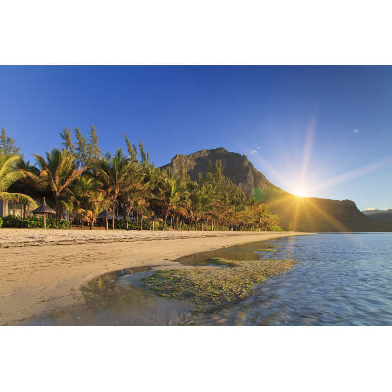 Tropical Island Mauritius - Wrapped Canvas Print, 30cm H x 46cm W x 3.8cm D