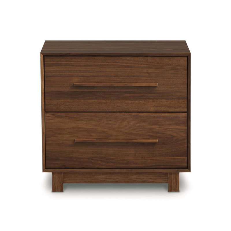 Sloane 2 - Drawer Solid Wood Dresser, Natural Walnut