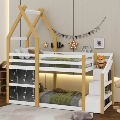 Luitgard Kids Twin Over Twin Bunk Bed