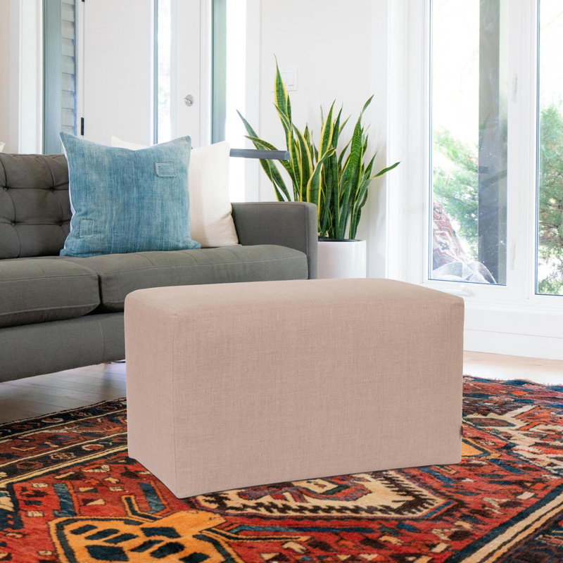 Azemar Box Cushion Ottoman Slipcover