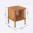 14.9'' W Solid Wood Nightstand