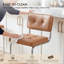 Tabouret de bar cantilever Marlow 25,6 po de style moderne du milieu du siècle, en similicuir, avec dossier et structure en acier-263863156-262293406