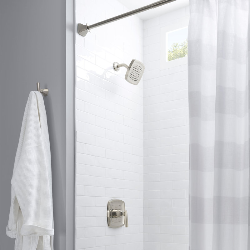 Robinet de douche thermostatique Edgemere, Nickel brossé
