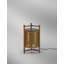 Kando - Lampe sur pied d'extérieur P / 76 - Bois de teck - Cordon nautique - Abat-jour sable