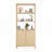Oak 2-Door 6-Shelf Display Cabinet-1757138170