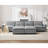 151.18" Wide Adjustable Armrest Sectional With Two Ottomans