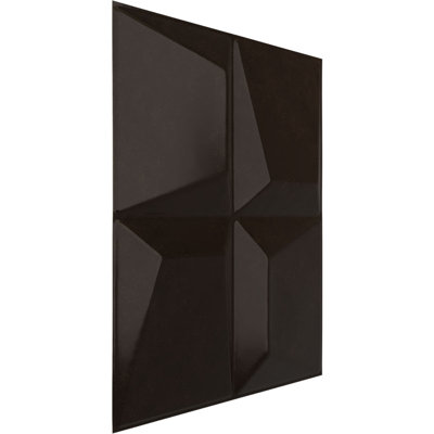 Panneau mural décoratif 3D EnduraWall Tellson, brume métallique rustique universelle de l 19 5/8 po x H 19 5/8 po (couvre 2,67 pieds carrés)