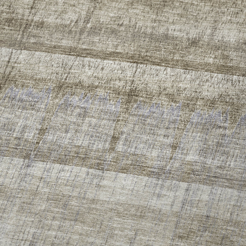 Jeté à rayures Addison Sherpa ASB629, Taupe