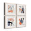 «Floating on Silk I», ensemble de 4 impressions sur toile encadrées-769523366-769523363