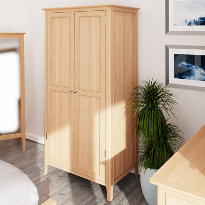Bisbrooke 185cm H x 90cm W Full Hanging Wardrobe