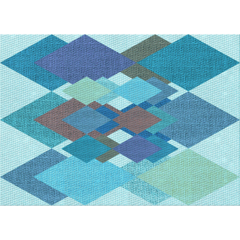 Geometric Indoor Rug, Rectangle 3' x 5'