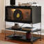 Vitrines noires en bois massif