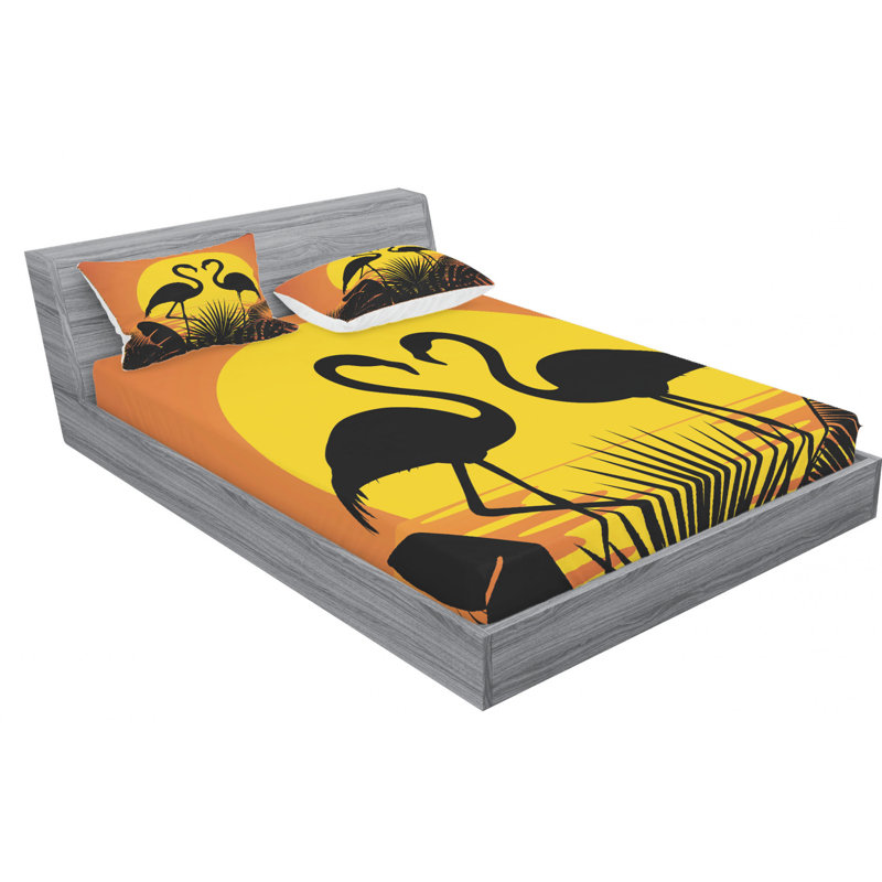 Microfiber Sheet Set, Queen Sheet Set with Fitted Sheet