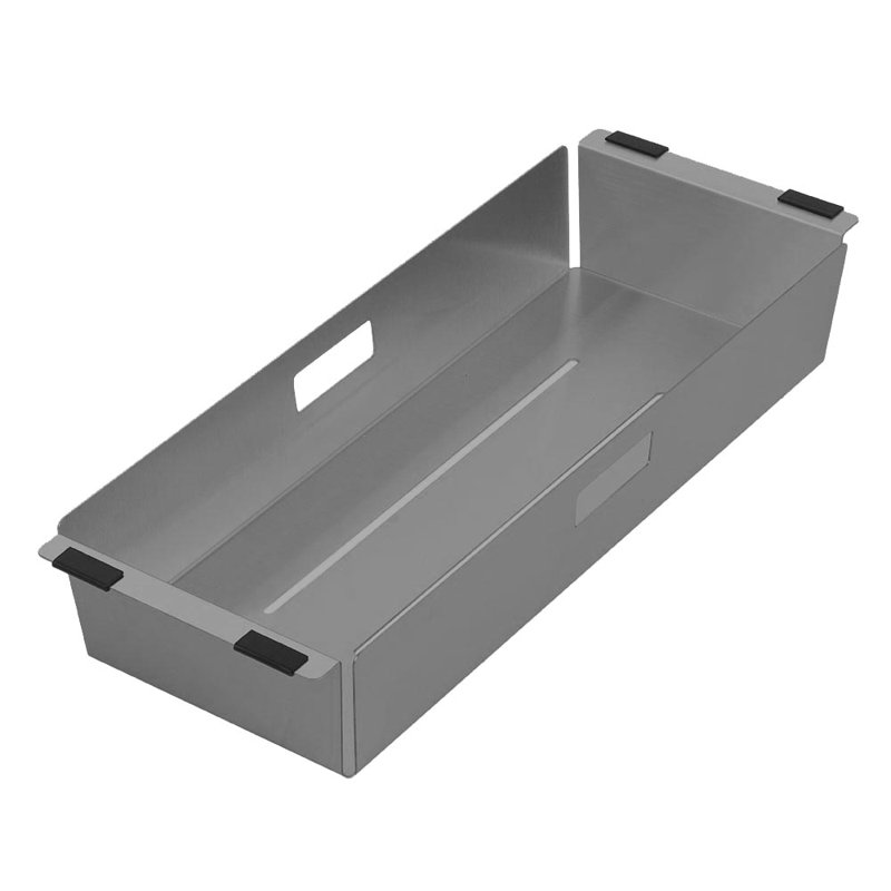 Whitehaus Collection Stainless Steel Over the Sink Strainer, Gunmetal
