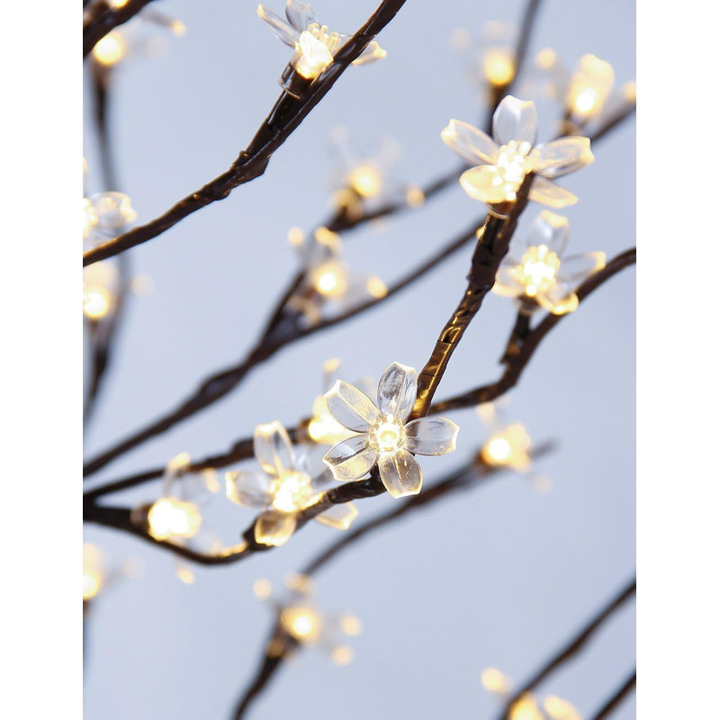 6.5FT 208 LED Cherry Blossom Tree, Lighted Artificial Tree for Decoration Inside and Outside