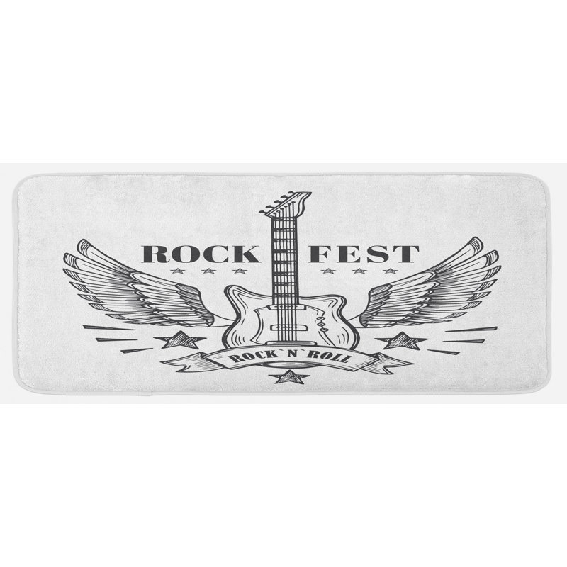 Tapis de cuisine rock and roll