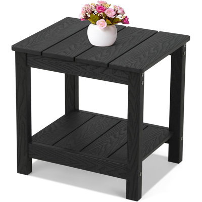 17,72 po Table d'appoint d'extérieur à 2 niveaux Hanches All Weather