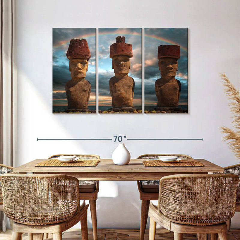 Lilie Moai Statues, 36" H x 57" W