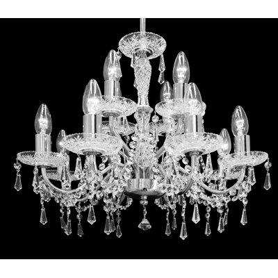 12-Light Candle Style Chandelier