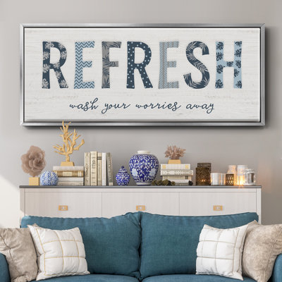 Refresh- Framed Canvas