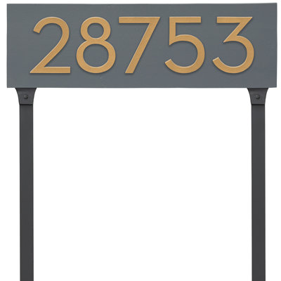 Floating 1-Line Lawn Address Sign