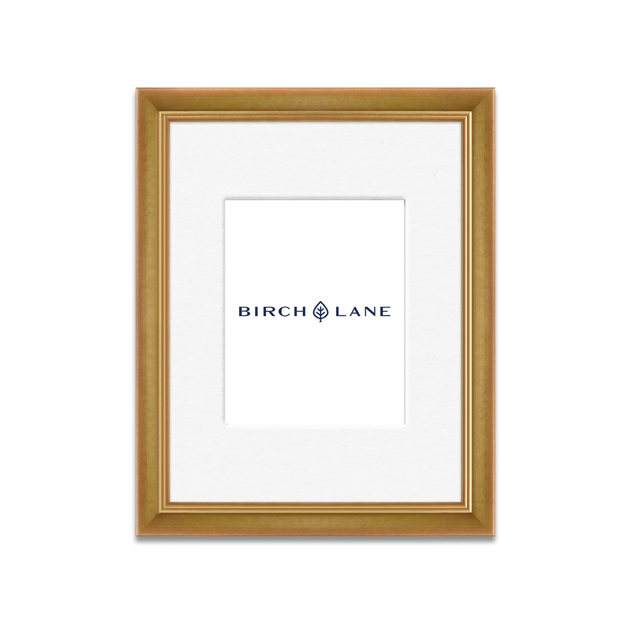 Wood Picture Frame with Mat, Gold, 12" x 18"