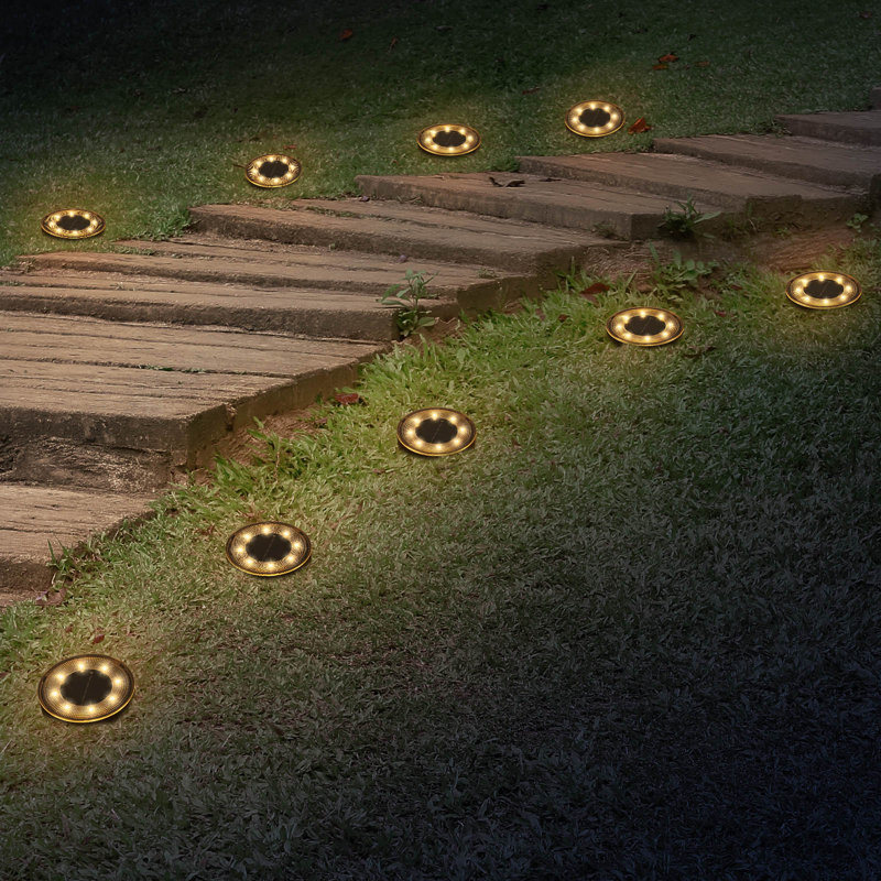Solar Powered Integrated LED Well Light Kit, Bronze