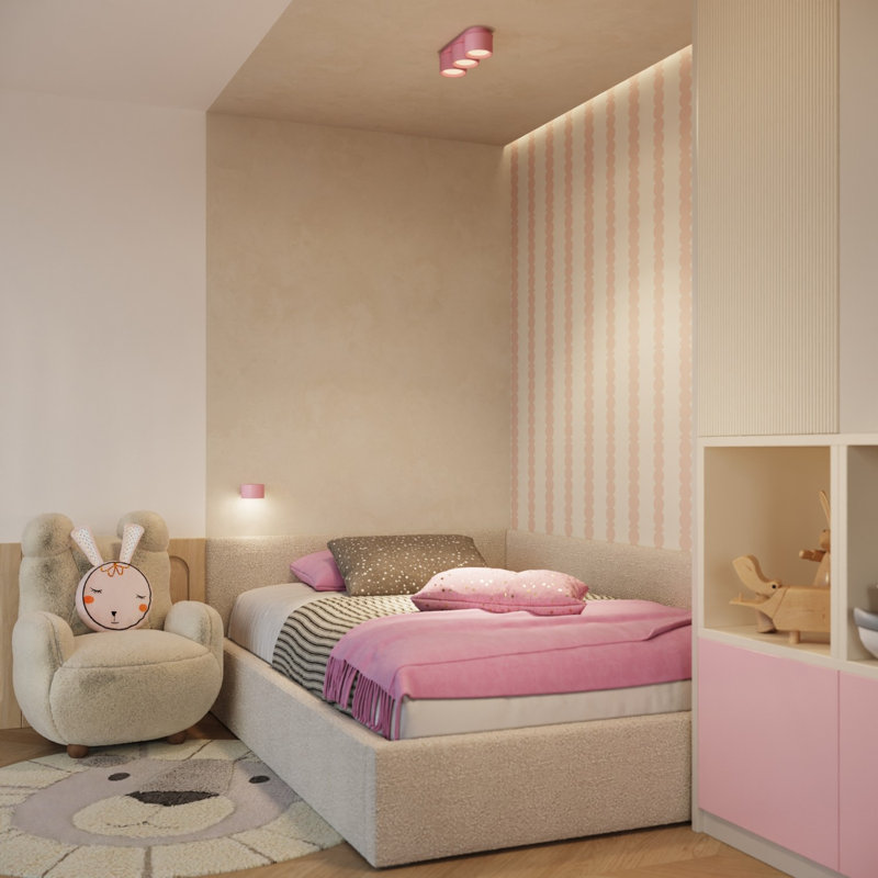 Wall lamp MODO 1 white Gx53, Pink