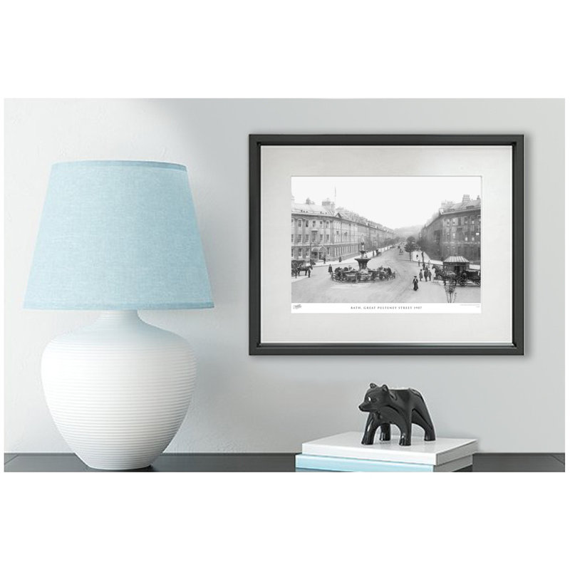 Bath, Great Pulteney Street 1907 - Single Picture Frame Print, 40cm H X 50cm W x 2cm D